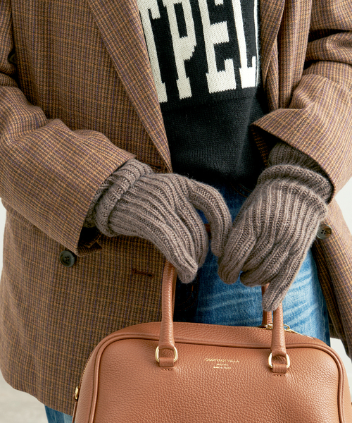 SLOBE IENA(スローブイエナ)の「【WILLIAM BRUNTON/ウィリアム ブラントン】 Cashmere RIB グローブ(手袋 ...