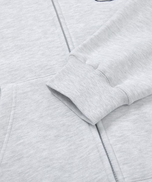 87mm（87mm）の「【87MM / Mmlg】19MG HOOD ZIPUP / パルチムエムエム Mmlg 19MG ロゴ フーディー ジップアップ（パーカー・レディース・ブラック/ライトグレー・MEDIUM/LARGE）」の12枚目の写真