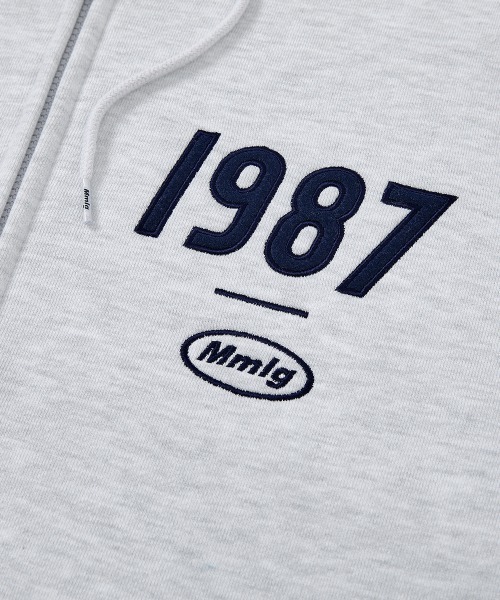 87mm（87mm）の「【87MM / Mmlg】19MG HOOD ZIPUP / パルチムエムエム Mmlg 19MG ロゴ フーディー ジップアップ（パーカー・レディース・ブラック/ライトグレー・MEDIUM/LARGE）」の16枚目の写真