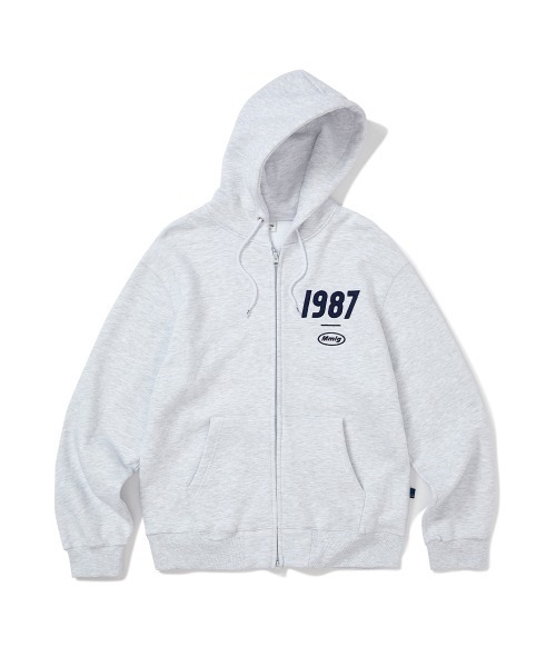 87mm（87mm）の「【87MM / Mmlg】19MG HOOD ZIPUP / パルチムエムエム Mmlg 19MG ロゴ フーディー ジップアップ（パーカー・レディース・ブラック/ライトグレー・MEDIUM/LARGE）」の17枚目の写真