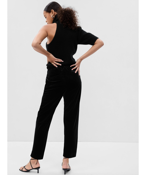 GAP(ギャップ)の「ミッドライズ ベルベット イージーパンツ(その他パンツ・レディース・ブラック・XS/S/M/L/XXS)」の3枚目の写真