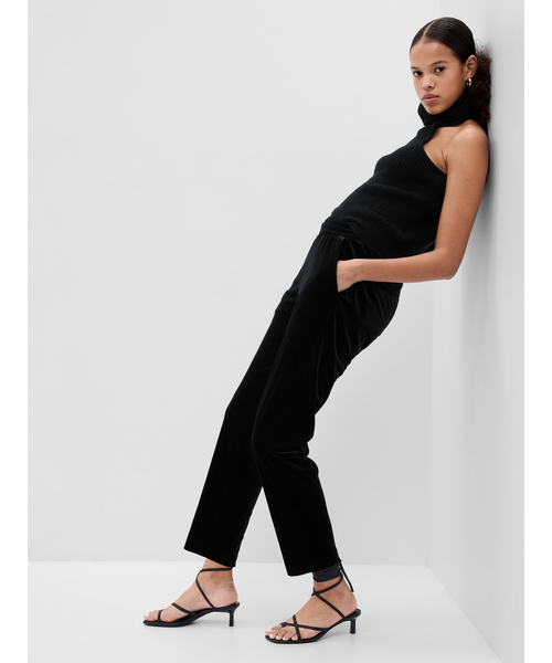GAP(ギャップ)の「ミッドライズ ベルベット イージーパンツ(その他パンツ・レディース・ブラック・XS/S/M/L/XXS)」の4枚目の写真