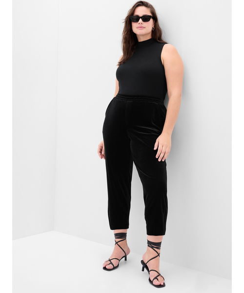 GAP(ギャップ)の「ミッドライズ ベルベット イージーパンツ(その他パンツ・レディース・ブラック・XS/S/M/L/XXS)」の5枚目の写真