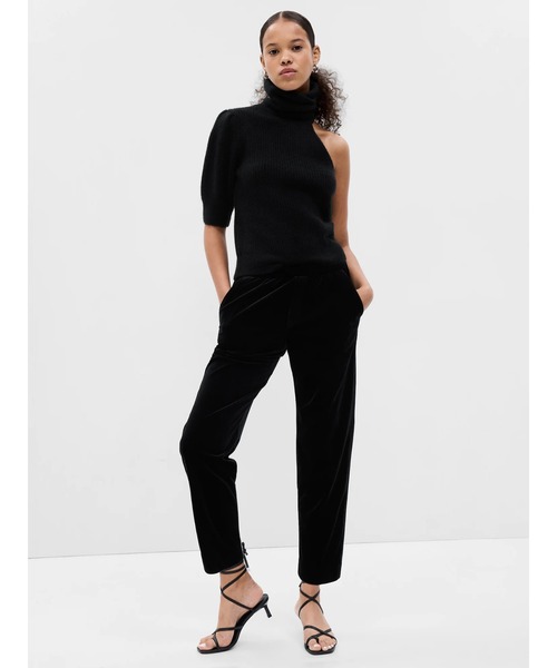 GAP(ギャップ)の「ミッドライズ ベルベット イージーパンツ(その他パンツ・レディース・ブラック・XS/S/M/L/XXS)」の9枚目の写真