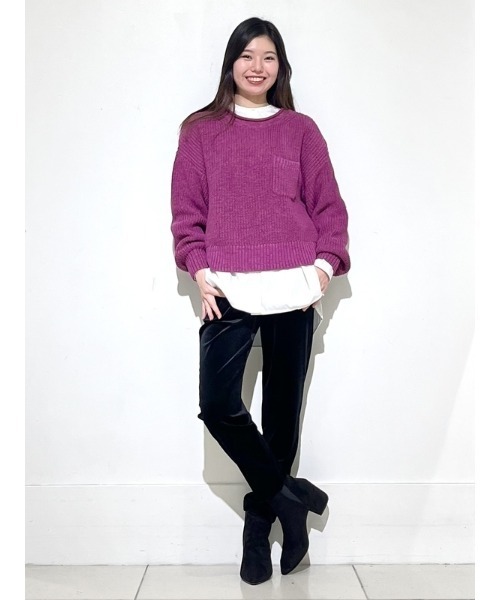 GAP(ギャップ)の「ミッドライズ ベルベット イージーパンツ(その他パンツ・レディース・ブラック・XS/S/M/L/XXS)」の8枚目の写真