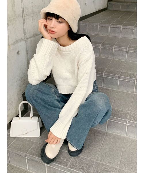 EMODA(エモダ)の「フェイクファーハット(ハット・レディース・ブラック/アイボリー/その他・FREE)」の14枚目の写真