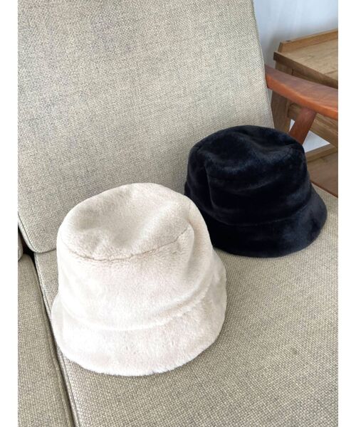 EMODA(エモダ)の「フェイクファーハット(ハット・レディース・ブラック/アイボリー/その他・FREE)」の12枚目の写真