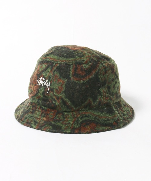 STUSSY（ステューシー）の「STUSSY/ステューシー Psychedelic Deep Bucket Hat バケットハット（ハット・メンズ・グリーン/レッド・SM/LXL）」の2枚目の写真