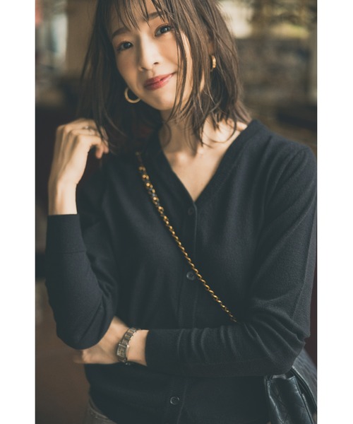 &. NOSTALGIA（アンドドットノスタルジア）の「【石井亜美さんコラボ】セーラーカラーカーディガン（カーディガン/ボレロ・レディース・ホワイト×ブラック/ブラック×ブラック・FREE）」の10枚目の写真