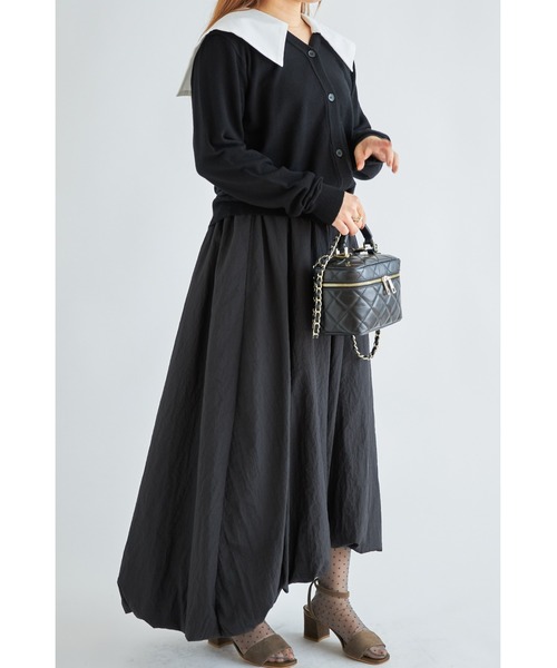 &. NOSTALGIA（アンドドットノスタルジア）の「【石井亜美さんコラボ】セーラーカラーカーディガン（カーディガン/ボレロ・レディース・ホワイト×ブラック/ブラック×ブラック・FREE）」の11枚目の写真