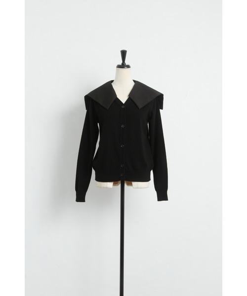&. NOSTALGIA（アンドドットノスタルジア）の「【石井亜美さんコラボ】セーラーカラーカーディガン（カーディガン/ボレロ・レディース・ホワイト×ブラック/ブラック×ブラック・FREE）」の17枚目の写真