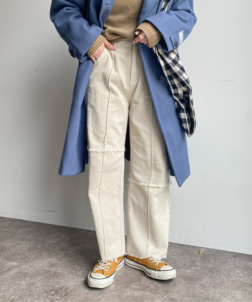 CPCM（シーピーシーエム）の「パッチワークコーデュロイパンツ（その他パンツ・レディース・パープル/ブラウン/グリーン/アイボリー・FREE）」の5枚目の写真