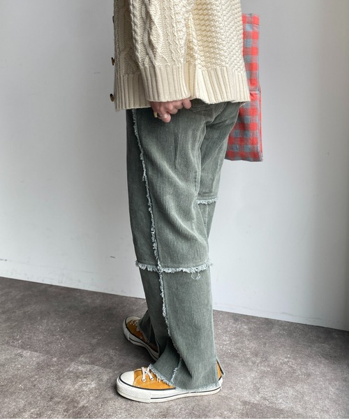 CPCM（シーピーシーエム）の「パッチワークコーデュロイパンツ（その他パンツ・レディース・パープル/ブラウン/グリーン/アイボリー・FREE）」の13枚目の写真