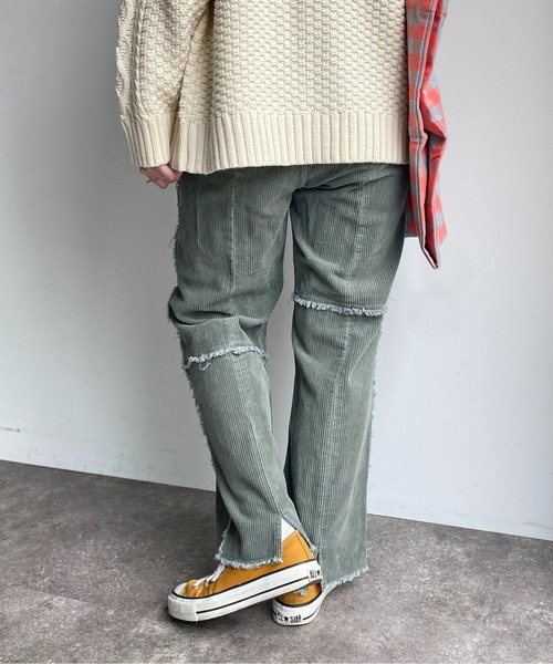 CPCM（シーピーシーエム）の「パッチワークコーデュロイパンツ（その他パンツ・レディース・パープル/ブラウン/グリーン/アイボリー・FREE）」の14枚目の写真