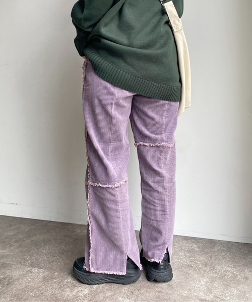 CPCM（シーピーシーエム）の「パッチワークコーデュロイパンツ（その他パンツ・レディース・パープル/ブラウン/グリーン/アイボリー・FREE）」の20枚目の写真