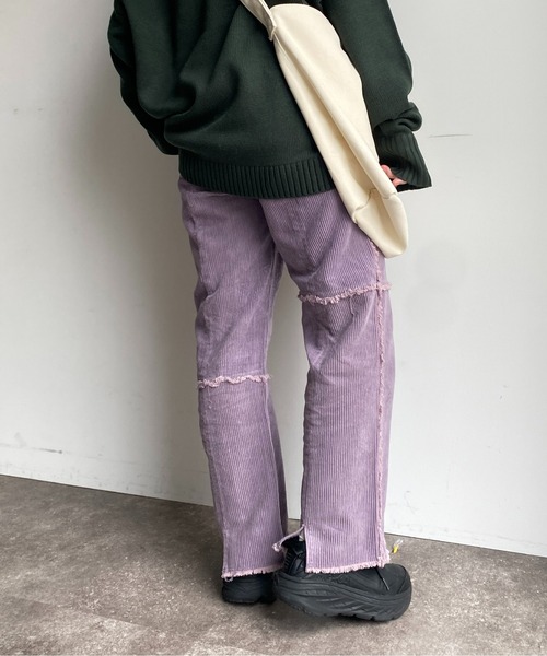 CPCM（シーピーシーエム）の「パッチワークコーデュロイパンツ（その他パンツ・レディース・パープル/ブラウン/グリーン/アイボリー・FREE）」の21枚目の写真