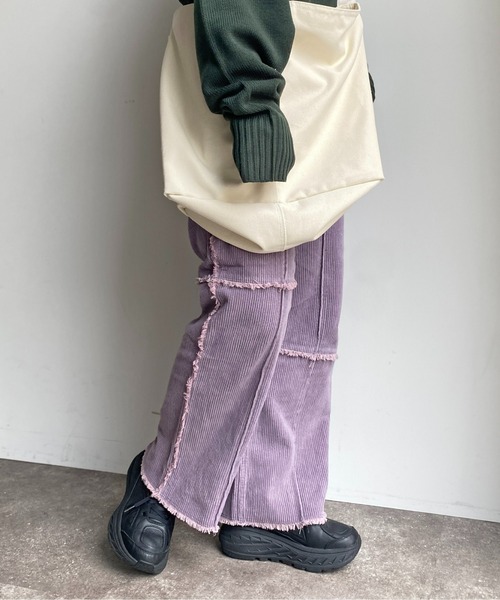 CPCM（シーピーシーエム）の「パッチワークコーデュロイパンツ（その他パンツ・レディース・パープル/ブラウン/グリーン/アイボリー・FREE）」の17枚目の写真