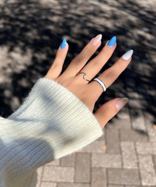 blackdia ocean(ブラックダイヤオーシャン)の「blackdia ocean サンドデザインリング(リング・レディース・ホワイト系その他/ホワイト系その他2/ブラック系その他2/ブラック系その他・11号/13号/9号)」の3枚目の写真