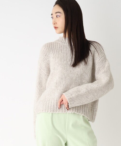 OPAQUE.CLIP（オペークドットクリップ）の「◆【COFIL／コフィル】ローゲージモヘヤMIX ワイドシルエットニット（ニット/セーター・レディース・イエロー/ネイビー/ライトパープル/ライトグリーン/ピンク系/オフホワイト/ブラウン系その他・00）」の9枚目の写真