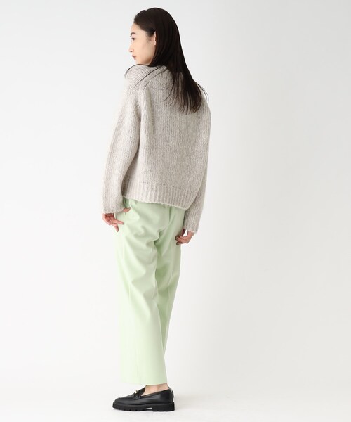 OPAQUE.CLIP（オペークドットクリップ）の「◆【COFIL／コフィル】ローゲージモヘヤMIX ワイドシルエットニット（ニット/セーター・レディース・イエロー/ネイビー/ライトパープル/ライトグリーン/ピンク系/オフホワイト/ブラウン系その他・00）」の12枚目の写真