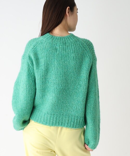 OPAQUE.CLIP（オペークドットクリップ）の「◆【COFIL／コフィル】ローゲージモヘヤMIX ワイドシルエットニット（ニット/セーター・レディース・イエロー/ネイビー/ライトパープル/ライトグリーン/ピンク系/オフホワイト/ブラウン系その他・00）」の14枚目の写真