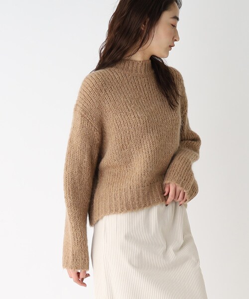 OPAQUE.CLIP（オペークドットクリップ）の「◆【COFIL／コフィル】ローゲージモヘヤMIX ワイドシルエットニット（ニット/セーター・レディース・イエロー/ネイビー/ライトパープル/ライトグリーン/ピンク系/オフホワイト/ブラウン系その他・00）」の19枚目の写真
