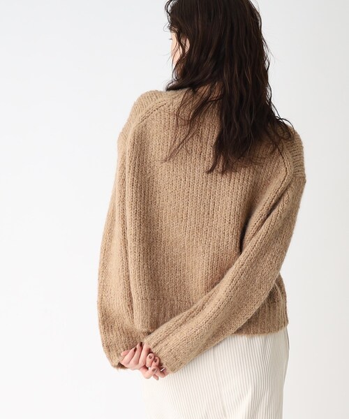 OPAQUE.CLIP（オペークドットクリップ）の「◆【COFIL／コフィル】ローゲージモヘヤMIX ワイドシルエットニット（ニット/セーター・レディース・イエロー/ネイビー/ライトパープル/ライトグリーン/ピンク系/オフホワイト/ブラウン系その他・00）」の21枚目の写真