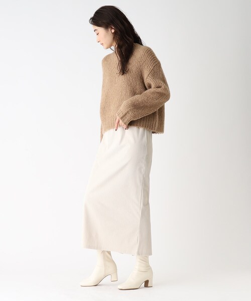 OPAQUE.CLIP（オペークドットクリップ）の「◆【COFIL／コフィル】ローゲージモヘヤMIX ワイドシルエットニット（ニット/セーター・レディース・イエロー/ネイビー/ライトパープル/ライトグリーン/ピンク系/オフホワイト/ブラウン系その他・00）」の22枚目の写真
