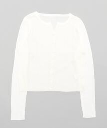 【OKUOKU 0909】リブ ニット カーディガン oku-tops-650134588740-1577