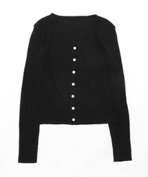 【OKUOKU 0909】リブ ニット カーディガン oku-tops-650134588740-1577