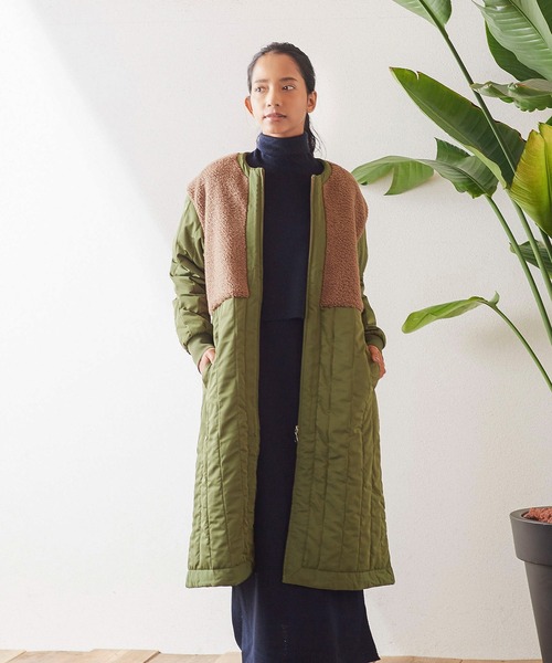 JACK & MARIE(ジャックアンドマリー)の「PEXWEAR コート PXW-MEW-223008 / PXW-MEW-223009(ノーカラーコート・レディース・ブラウン/ブラック・FREE)」の1枚目の写真