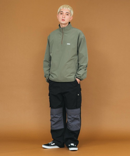 XLARGE（エクストララージ）の「HALF ZIP UP JACKET（ブルゾン・メンズ・オリーブ/ブラック/ブルー・S/M/L/XL）」の13枚目の写真