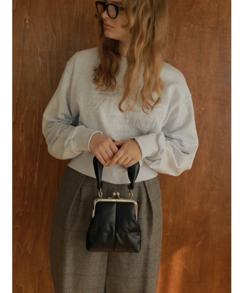 AMAIL（アマイル）の「Marshmallow gama bag（ショルダーバッグ・レディース・アイボリー/ブラック・FREE）」の3枚目の写真