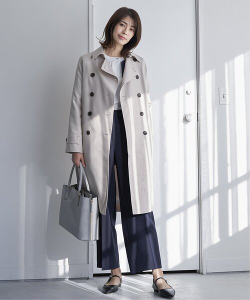IKKA LOUNGE(イッカラウンジ)の「【洗濯機で洗える/セットアップ対応】ウォッシャブルワイドパンツ(その他パンツ・レディース・ライトグレー/ネイビー・S/M/L/XL)」の19枚目の写真