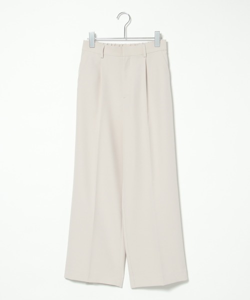 IKKA LOUNGE(イッカラウンジ)の「【洗濯機で洗える/セットアップ対応】ウォッシャブルワイドパンツ(その他パンツ・レディース・ライトグレー/ネイビー・S/M/L/XL)」の3枚目の写真