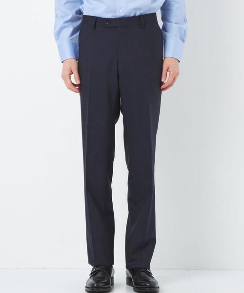 green label relaxing(グリーンレーベルリラクシング)の「<REDA×green label relaxing>トロ無地 ノープリーツ スーツパンツ(スーツパンツ・メンズ・ブラック/ダークグレー/ネイビー/グレー・72cm/80cm/84cm/88cm/92cm/76cm)」の9枚目の写真