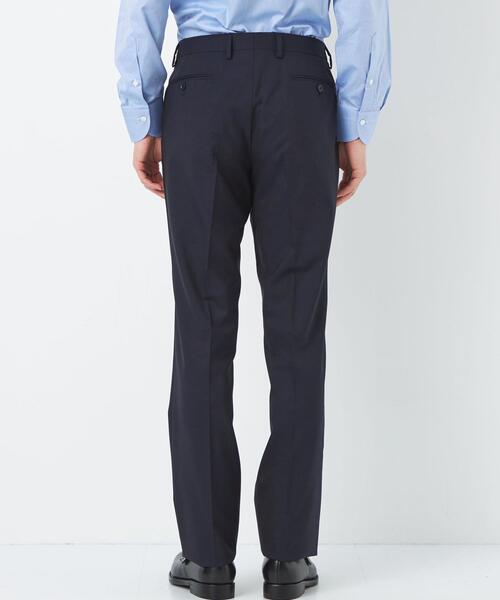 green label relaxing(グリーンレーベルリラクシング)の「<REDA×green label relaxing>トロ無地 ノープリーツ スーツパンツ(スーツパンツ・メンズ・ブラック/ダークグレー/ネイビー/グレー・72cm/80cm/84cm/88cm/92cm/76cm)」の11枚目の写真