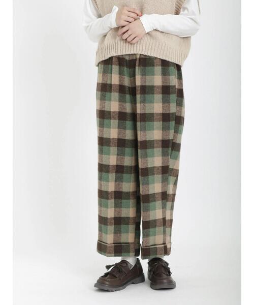 Samansa Mos2(サマンサ モスモス)の「裾ダブル柄アソートパンツ(その他パンツ・レディース・グリーン/モカ/ベージュ/ブラック・フリ-)」の17枚目の写真