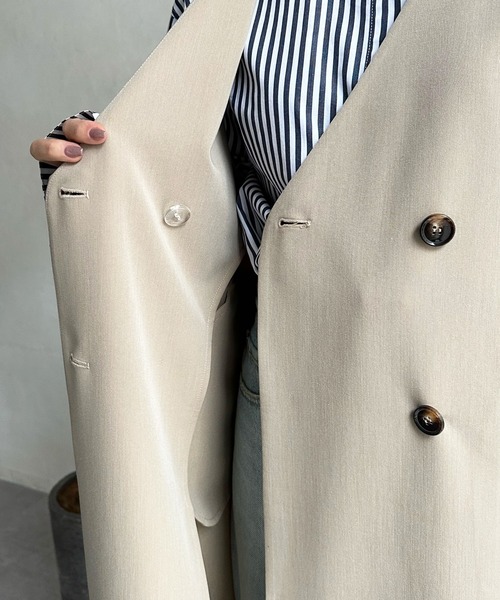 DouDou(ドゥドゥ)の「【WEB限定】2WAYロングジレワンピース(ベスト・レディース・ベージュ/ブルー/ブラック・FREE)」の21枚目の写真