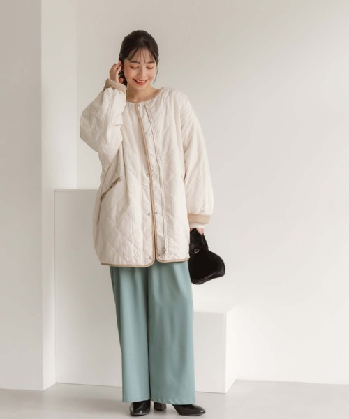 fifth（フィフス）の「2wayボア切替キルティングリバーシブルコート（その他アウター・レディース・アイボリー/ブラック・M）」の13枚目の写真