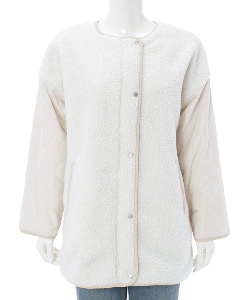 fifth（フィフス）の「2wayボア切替キルティングリバーシブルコート（その他アウター・レディース・アイボリー/ブラック・M）」の21枚目の写真