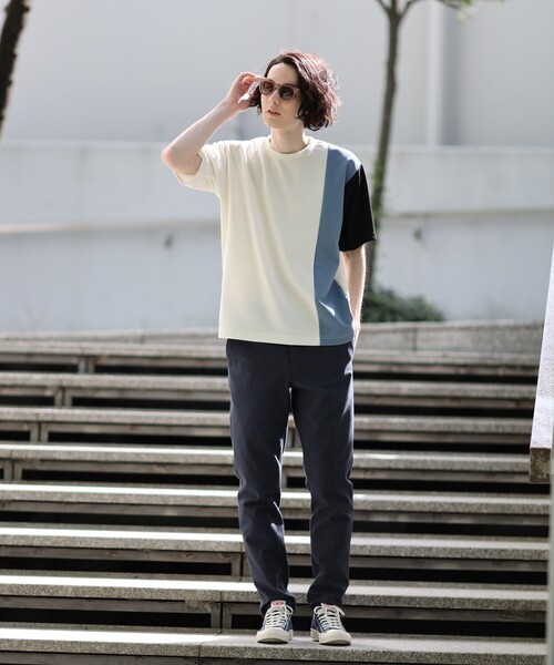 THE SHOP TK （ザ ショップ ティーケー ）の「◆【ON⇔OFF対応/360°ストレッチ】杢ヘリンボンテーパード7DAYSパンツ/7DAYS PANTS（その他パンツ・メンズ・ブラック/ライトベージュ/グレー系2/ネイビー系2/ライトグレー/ネイビー・01/02/03/04/05）」の14枚目の写真