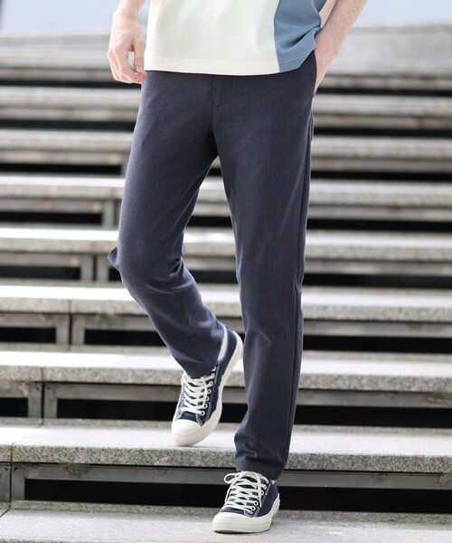 THE SHOP TK （ザ ショップ ティーケー ）の「◆【ON⇔OFF対応/360°ストレッチ】杢ヘリンボンテーパード7DAYSパンツ/7DAYS PANTS（その他パンツ・メンズ・ブラック/ライトベージュ/グレー系2/ネイビー系2/ライトグレー/ネイビー・01/02/03/04/05）」の15枚目の写真