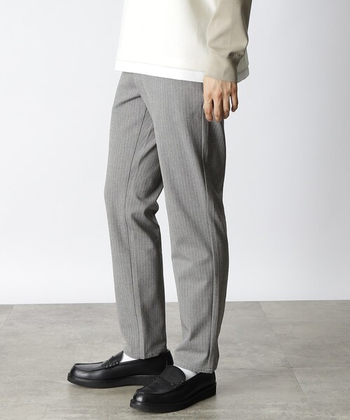 THE SHOP TK （ザ ショップ ティーケー ）の「◆【ON⇔OFF対応/360°ストレッチ】杢ヘリンボンテーパード7DAYSパンツ/7DAYS PANTS（その他パンツ・メンズ・ブラック/ライトベージュ/グレー系2/ネイビー系2/ライトグレー/ネイビー・01/02/03/04/05）」の21枚目の写真