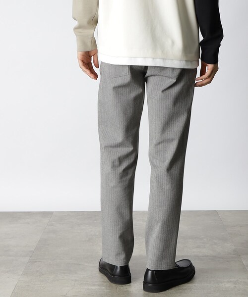 THE SHOP TK （ザ ショップ ティーケー ）の「◆【ON⇔OFF対応/360°ストレッチ】杢ヘリンボンテーパード7DAYSパンツ/7DAYS PANTS（その他パンツ・メンズ・ブラック/ライトベージュ/グレー系2/ネイビー系2/ライトグレー/ネイビー・01/02/03/04/05）」の22枚目の写真