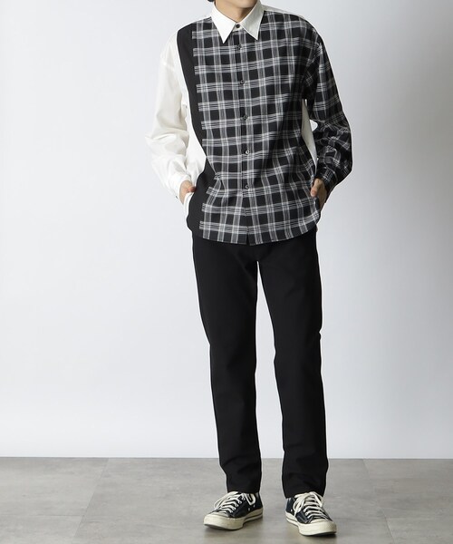 THE SHOP TK （ザ ショップ ティーケー ）の「◆【ON⇔OFF対応/360°ストレッチ】杢ヘリンボンテーパード7DAYSパンツ/7DAYS PANTS（その他パンツ・メンズ・ブラック/ライトベージュ/グレー系2/ネイビー系2/ライトグレー/ネイビー・01/02/03/04/05）」の10枚目の写真