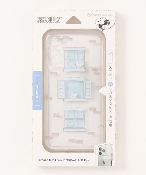 SNOOPY×OLD BETTY'S（スヌーピーカケルオールドベティーズ）の「SNG709 iPhone14/14 Pro/13/13Pro/12/12Pro 対応 ケース SNOOPY ピーナッツ SHOWCASE+（スマホケース/カバー・レディース・アイボリー/グレー/ホワイト/オフホワイト・FREE）」の10枚目の写真
