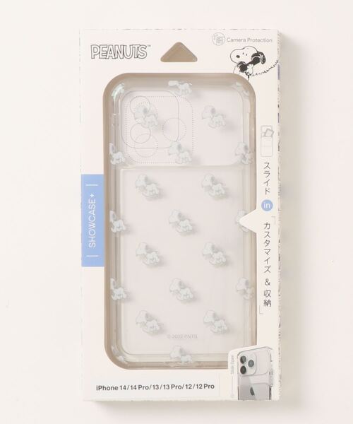 SNOOPY×OLD BETTY'S（スヌーピーカケルオールドベティーズ）の「SNG709 iPhone14/14 Pro/13/13Pro/12/12Pro 対応 ケース SNOOPY ピーナッツ SHOWCASE+（スマホケース/カバー・レディース・アイボリー/グレー/ホワイト/オフホワイト・FREE）」の12枚目の写真