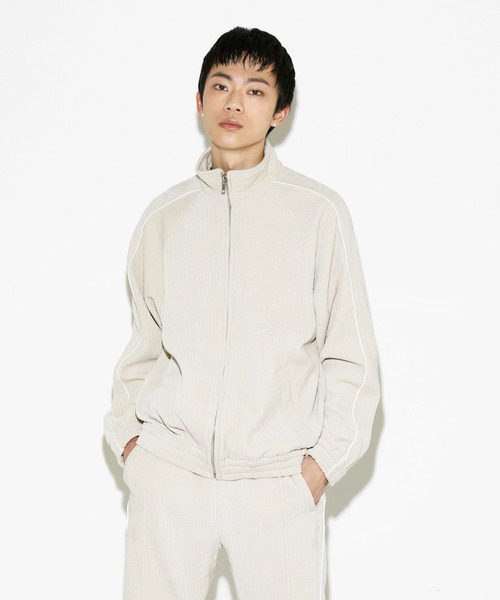 LEGENDA（レジェンダ）の「レジェンダ コーデュロイ ベロアトラックジャケット / LEGENDA Corduroy Velor Track Jacket（ブルゾン・メンズ・ブルー/ブラック/アイボリー・FREE）」の4枚目の写真