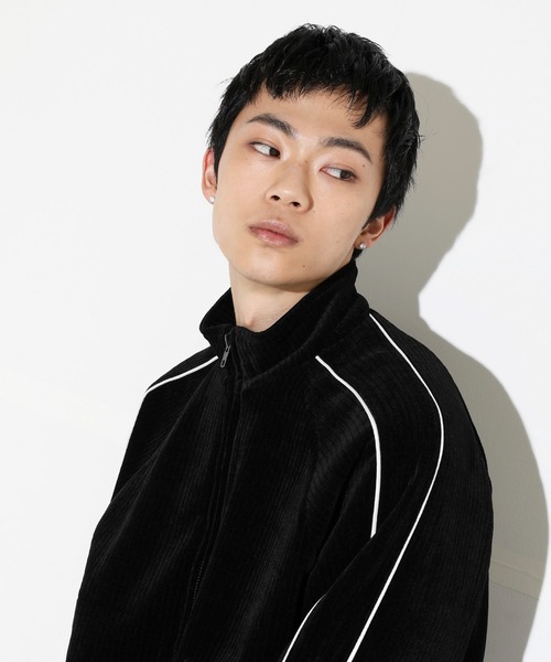 LEGENDA（レジェンダ）の「レジェンダ コーデュロイ ベロアトラックジャケット / LEGENDA Corduroy Velor Track Jacket（ブルゾン・メンズ・ブルー/ブラック/アイボリー・FREE）」の12枚目の写真